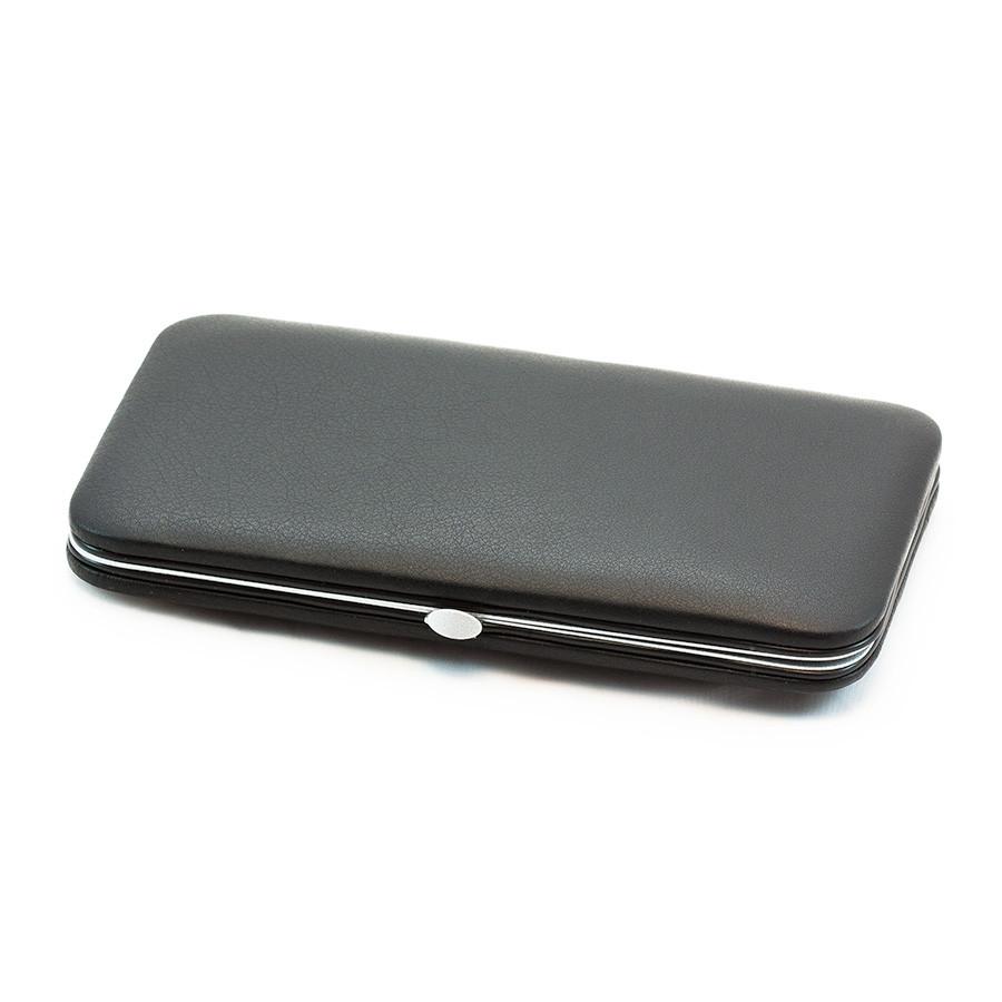 WASA Solingen 6-Piece Inox Manicure Set, Black Leather Snap Case Manicure Set WASA Solingen 