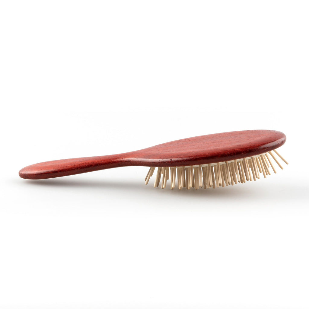 TEK Bubinga Wood Pneumatic Hair Brush with Wooden Bristles Hair Brush TEK 