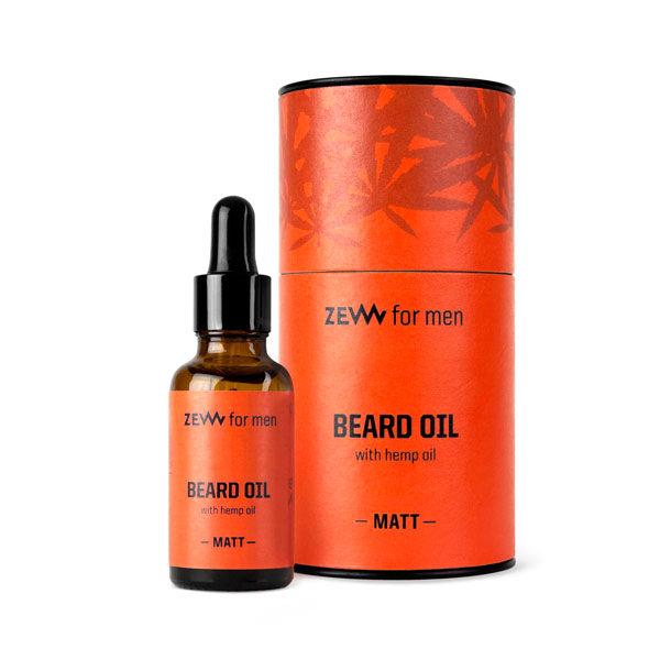 Zew Beard Oil with Hemp Oil, Matte Beard Oil Zew for Men 
