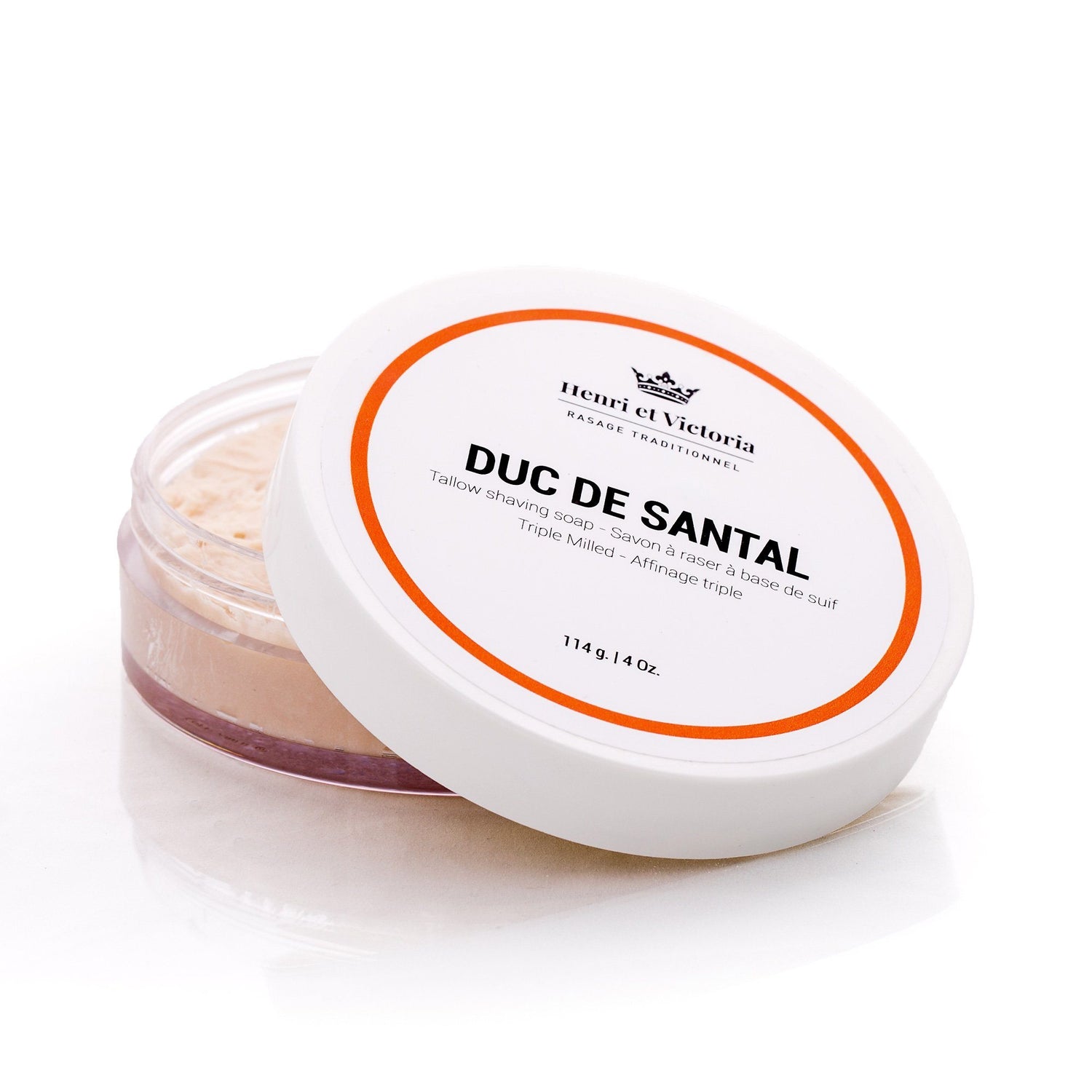 Henri et Victoria Triple Milled Artisan Shaving Soap Body Soap Henri et Victoria Duc de Santal 