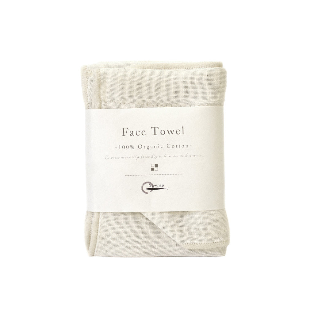 Nawrap Organic Cotton Face Towel Towel Nawrap Ivory 