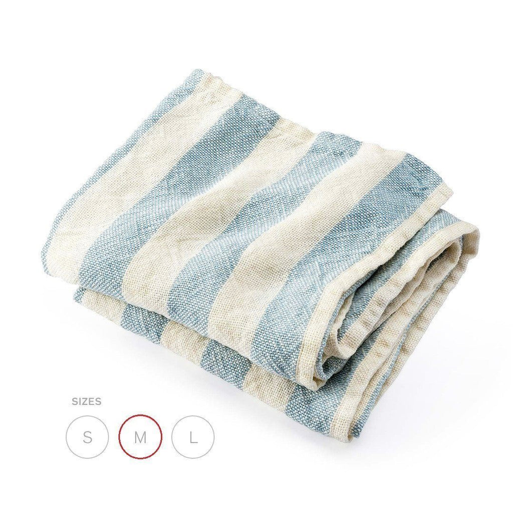 Brahms Mount Baxter Linen Towels Towel Brahms Mount Light Indigo Bath Towel (30" x 54") 