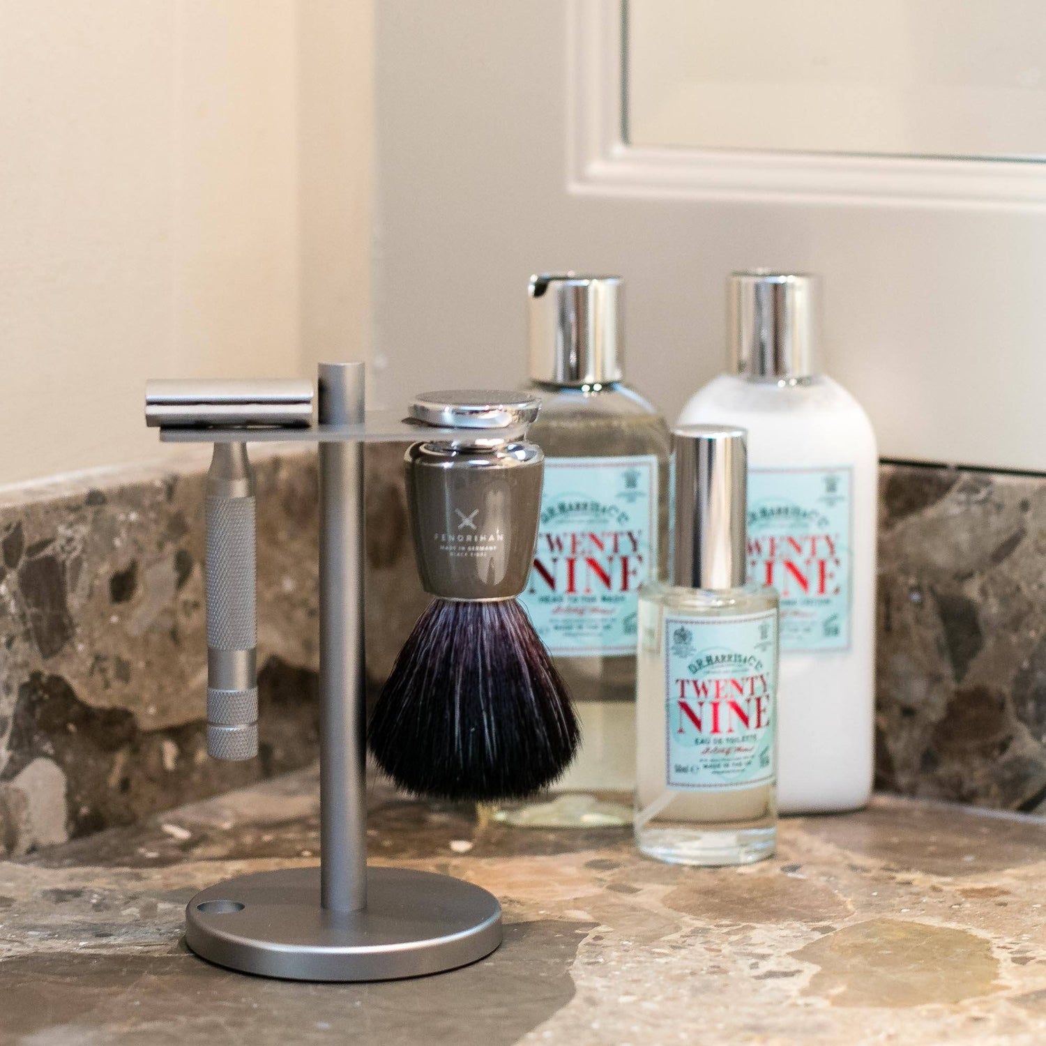 Fendrihan C3 Stainless Steel Stand, Satin Finish Shaving Stand Fendrihan 